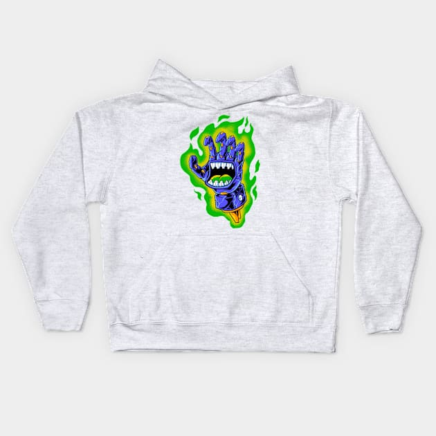 green aura Kids Hoodie by spoilerinc